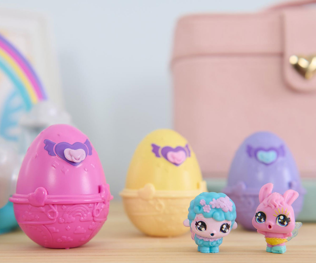 Hatchimals комплект с 3 яйца и пролетна кошница