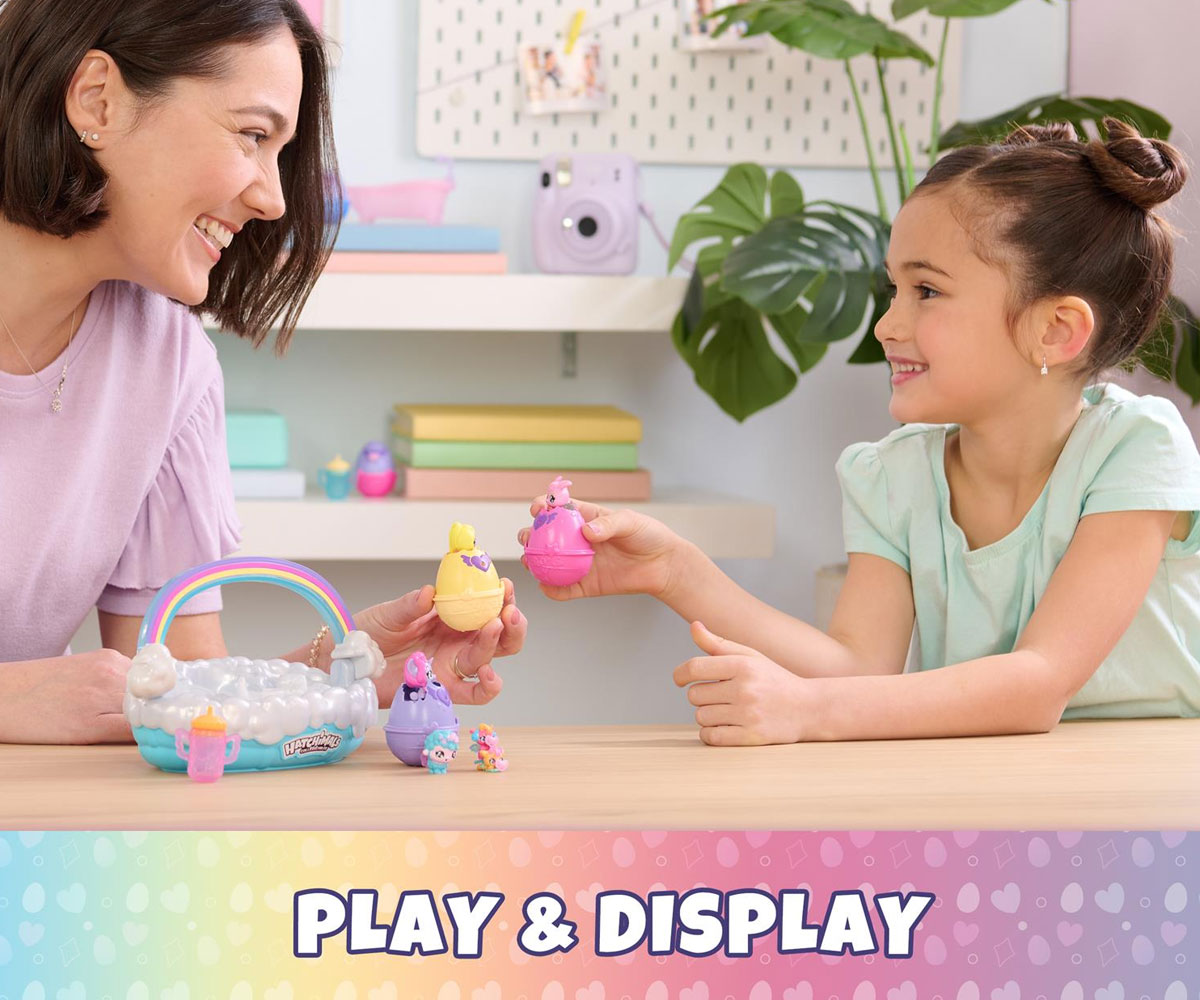 Hatchimals комплект с 3 яйца и пролетна кошница