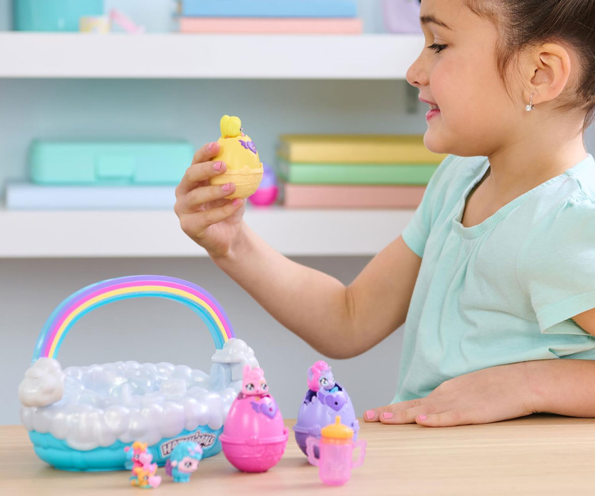 Hatchimals комплект с 3 яйца и пролетна кошница