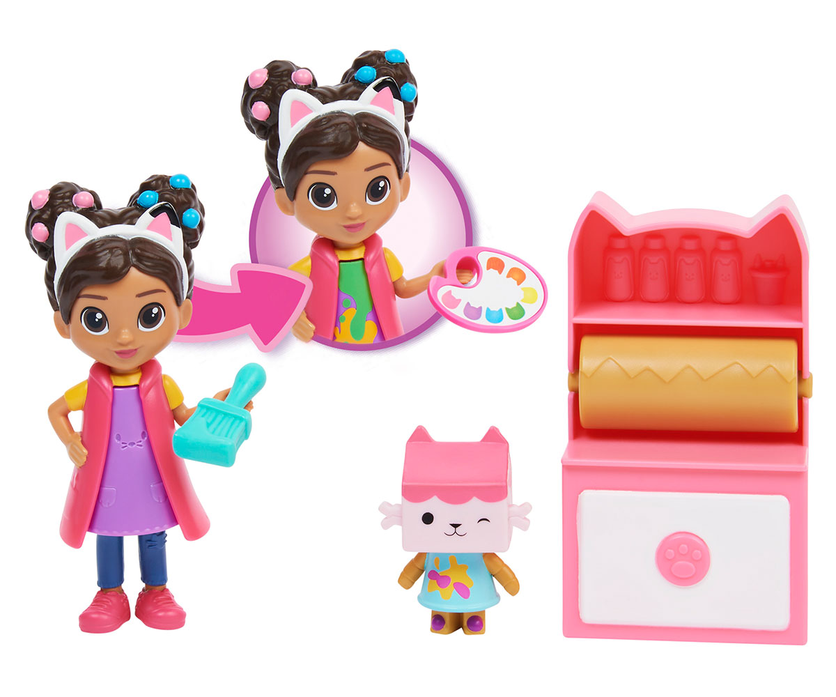Gabby's Dollhouse Арт студио с фигурка Gabby Girl, 9 см