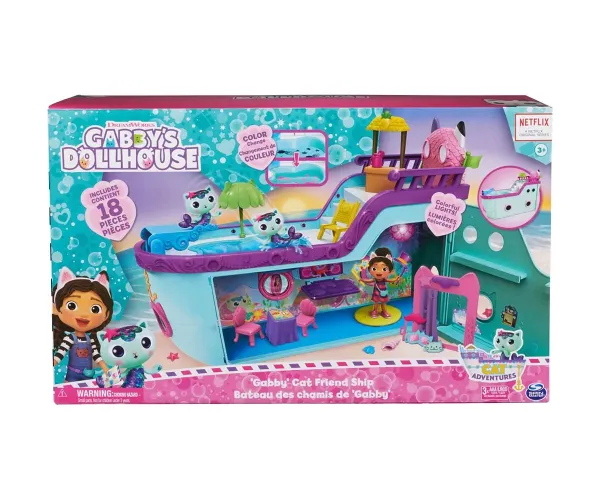 Gabby's Dollhouse – игрален комплект Кораб с над 18 части
