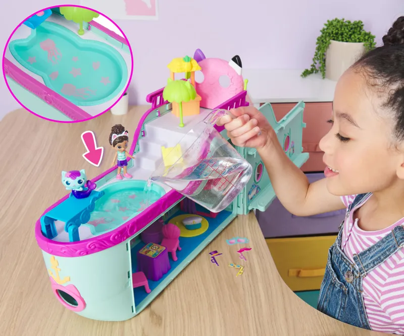 Gabby's Dollhouse – игрален комплект Кораб с над 18 части