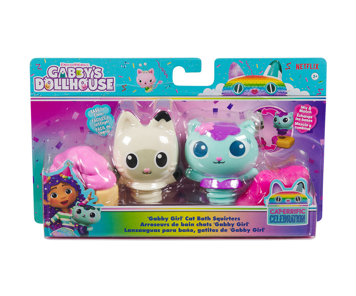 Играчки за баня Spin Master Gabby's Dollhouse – MerCat и Pandy Paws