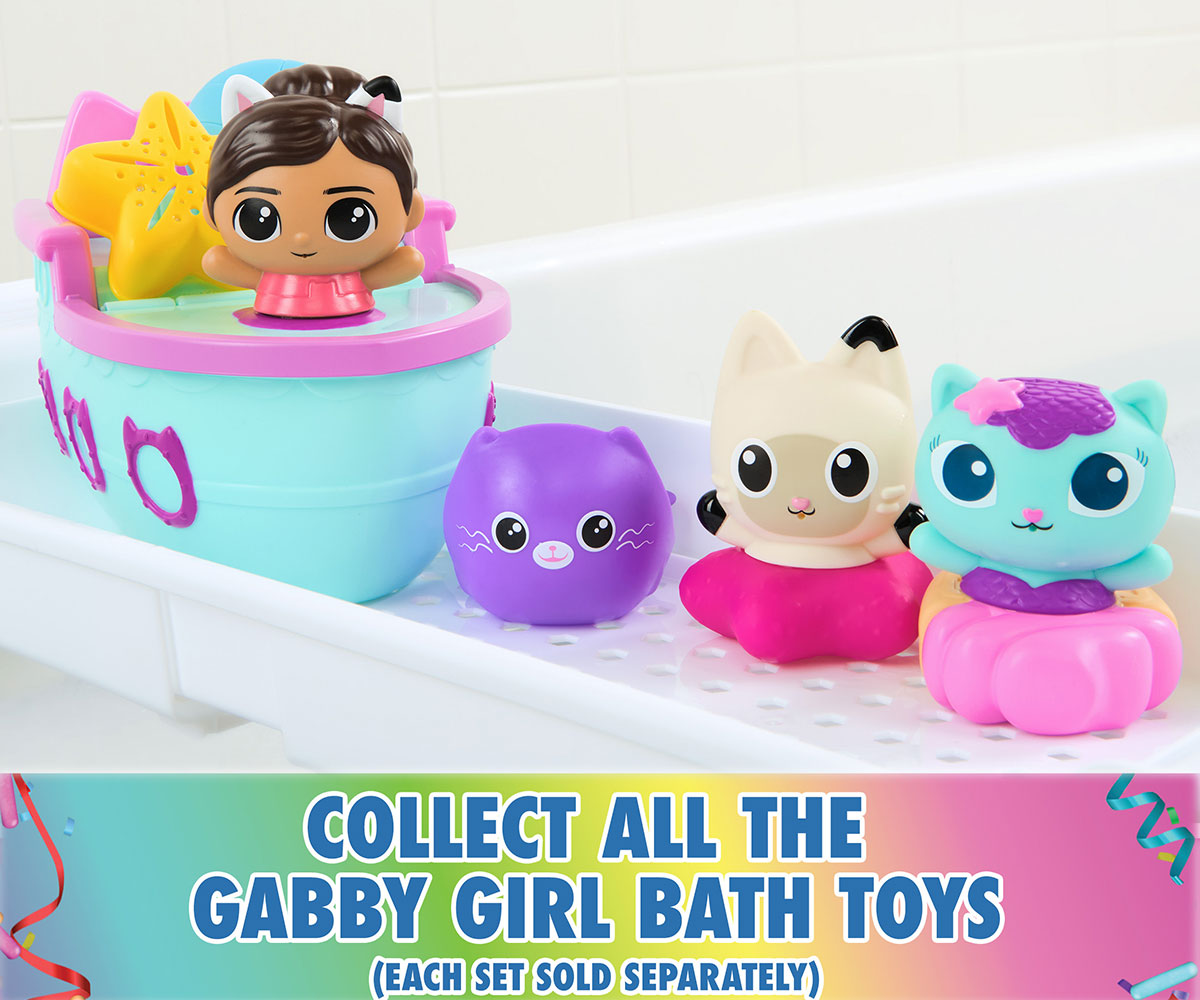 Играчки за баня Spin Master Gabby's Dollhouse – MerCat и Pandy Paws