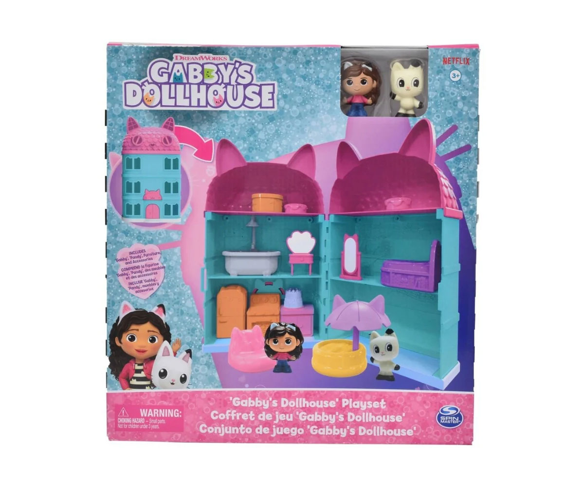 Мини къщичка Spin Master Gabby's Dollhouse – от картон и пластмаса