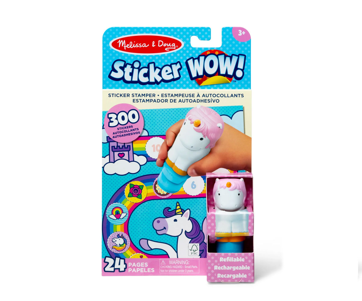 Melissa & Doug Sticker WOW – книжка със стикери Динозавър, 300 стикера