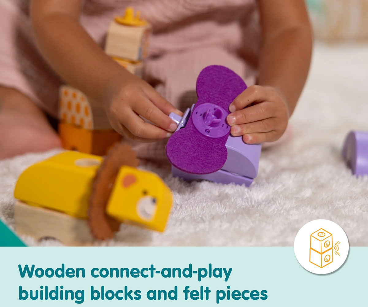 Melissa & Doug Blockables Сафари – дървени кубчета