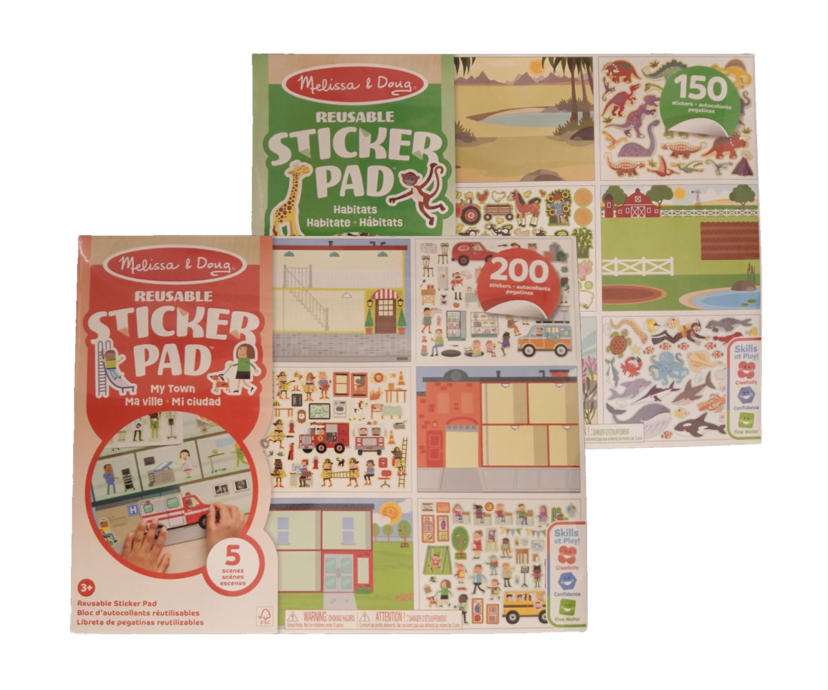 Melissa & Doug многократни стикери със сцени, 150–200 стикера