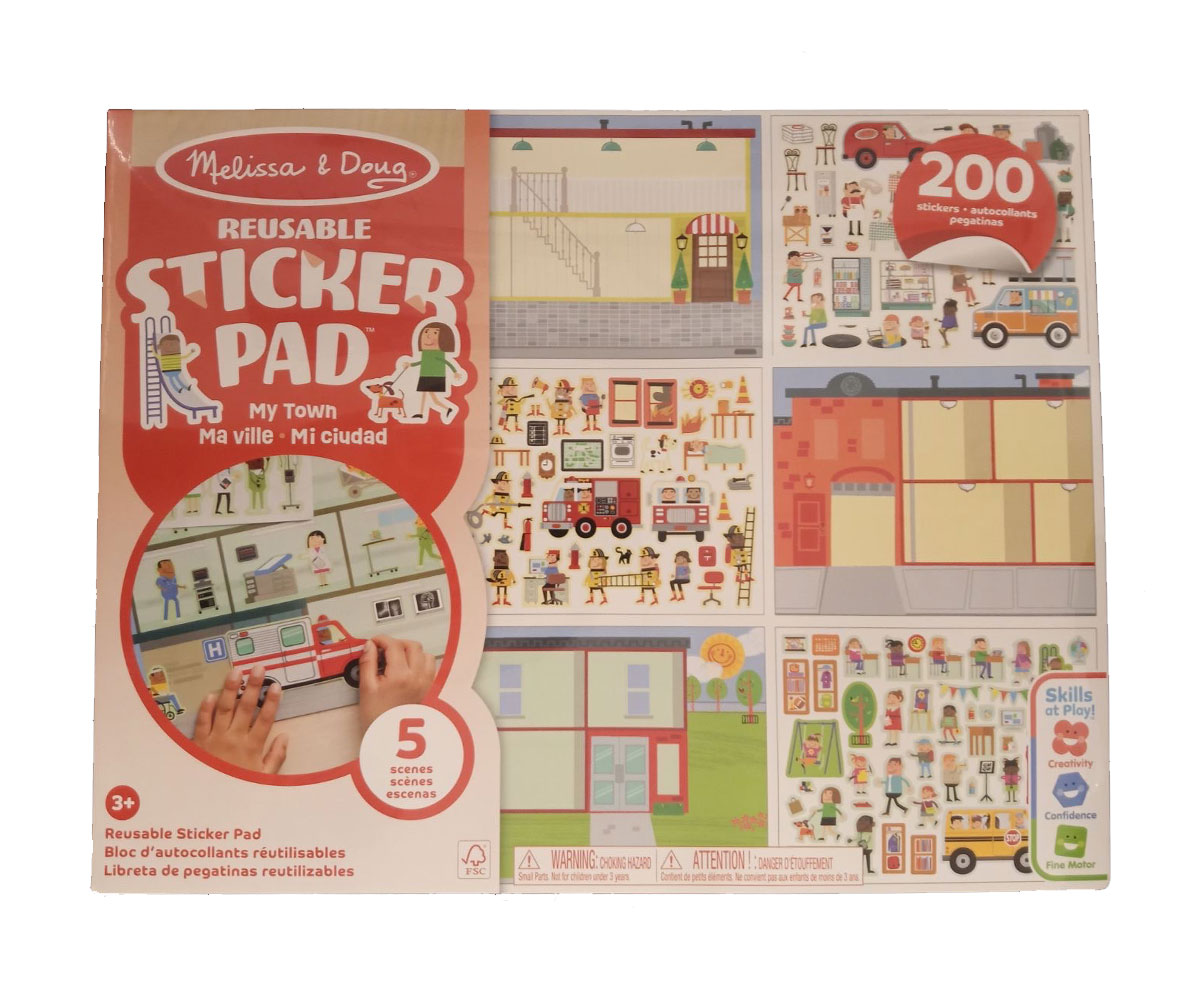 Melissa & Doug многократни стикери със сцени, 150–200 стикера