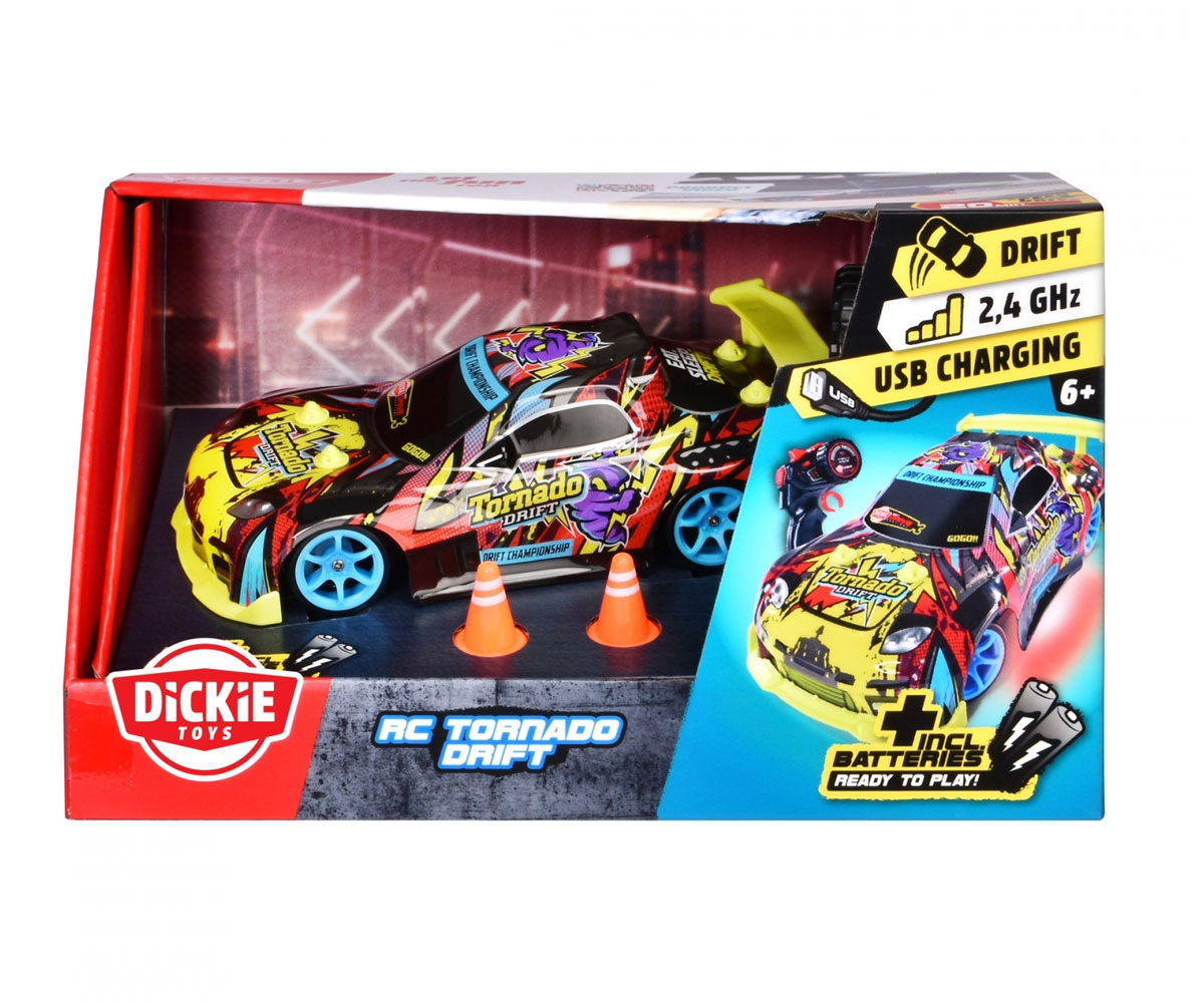 Радиоуправляема кола Dickie Tornado Drift, 22 см