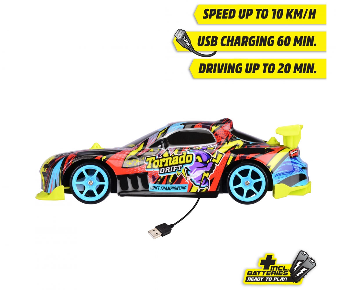 Радиоуправляема кола Dickie Tornado Drift, 22 см
