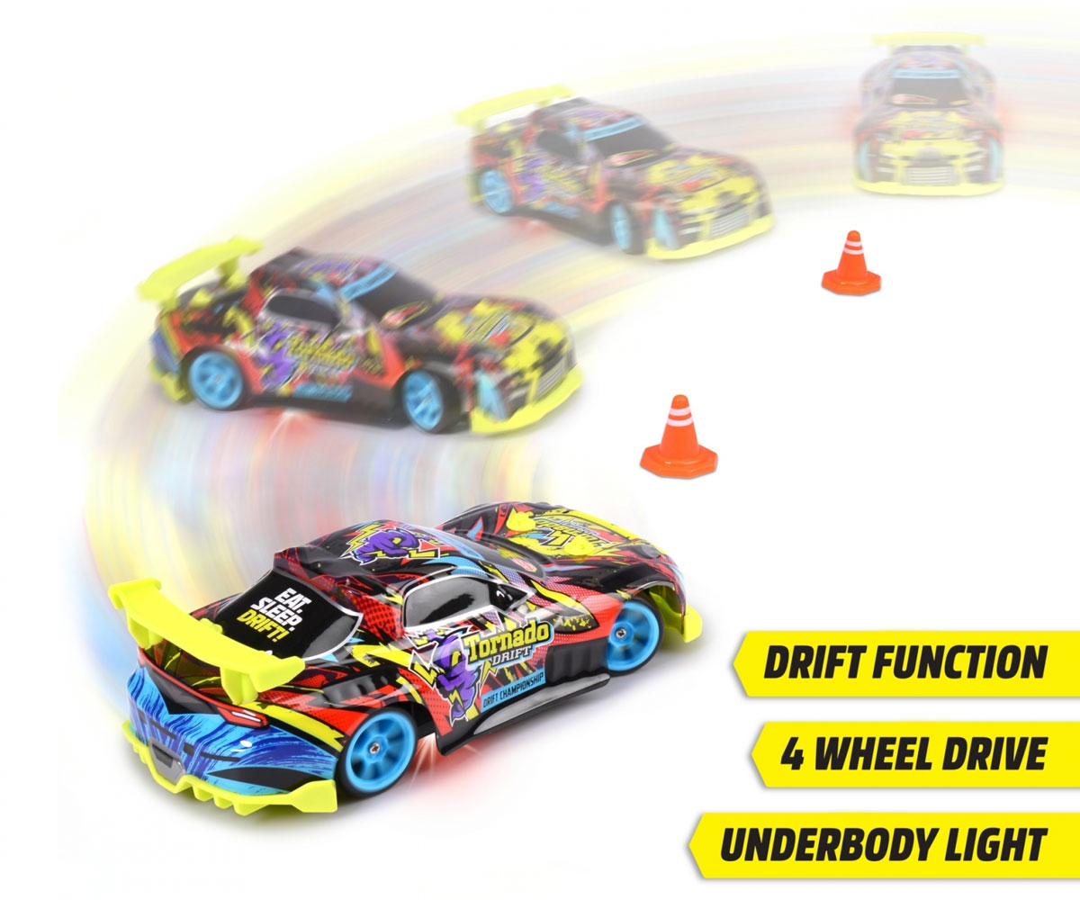 Радиоуправляема кола Dickie Tornado Drift, 22 см