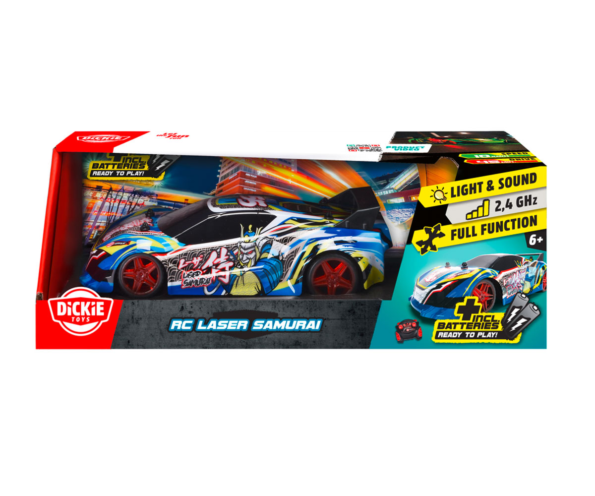 Радиоуправляема кола Dickie Laser Samurai, 22 см