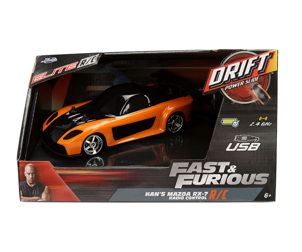 Радиоуправляема дрифт кола Jada Mazda RX-7 1:24 от Tokyo Drift