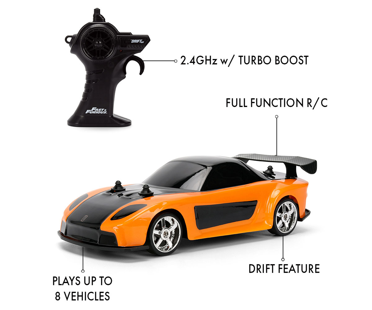 Радиоуправляема дрифт кола Jada Mazda RX-7 1:24 от Tokyo Drift