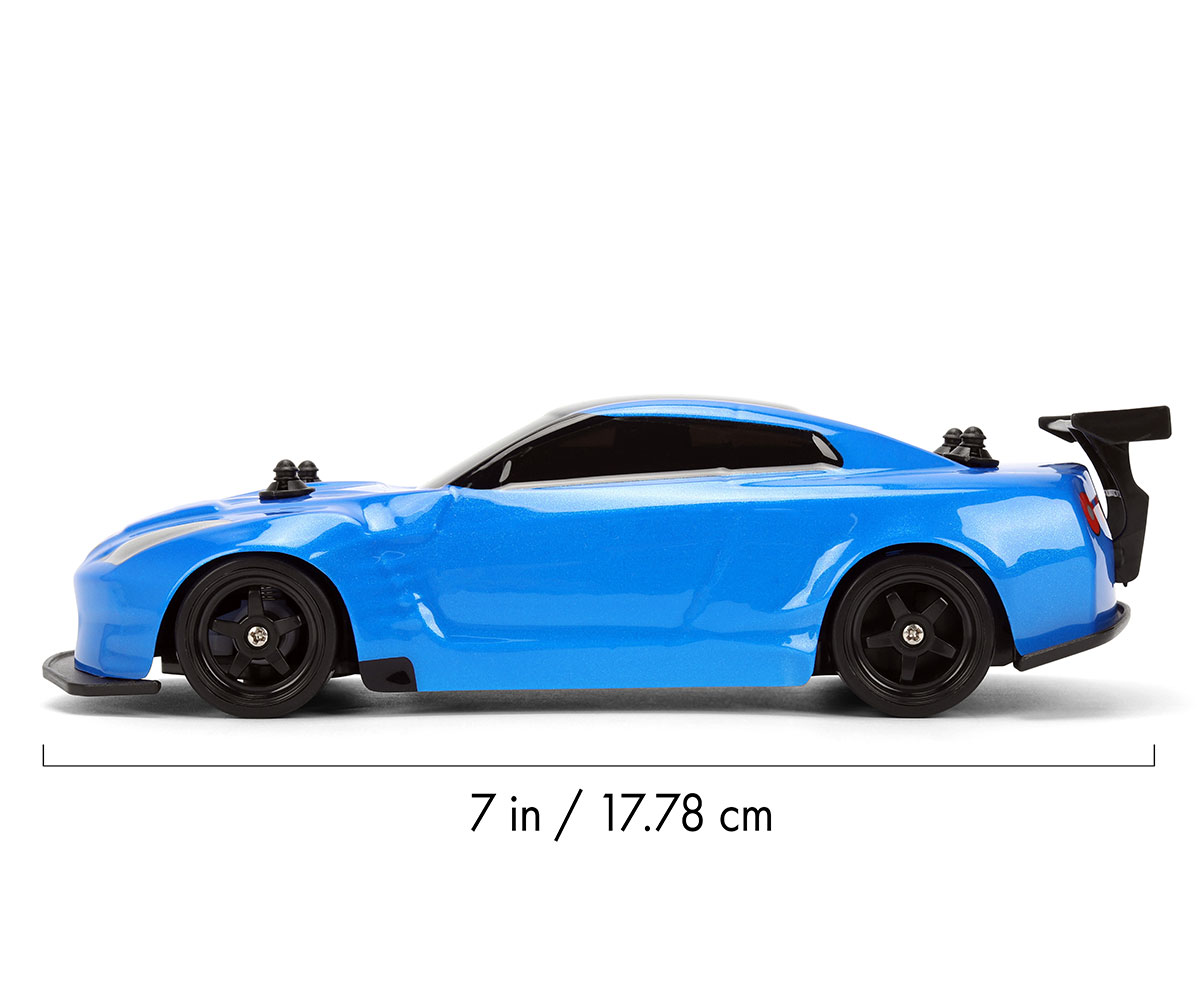 Радиоуправляема дрифт кола Jada Nissan GT-R 2009 1:24, синя