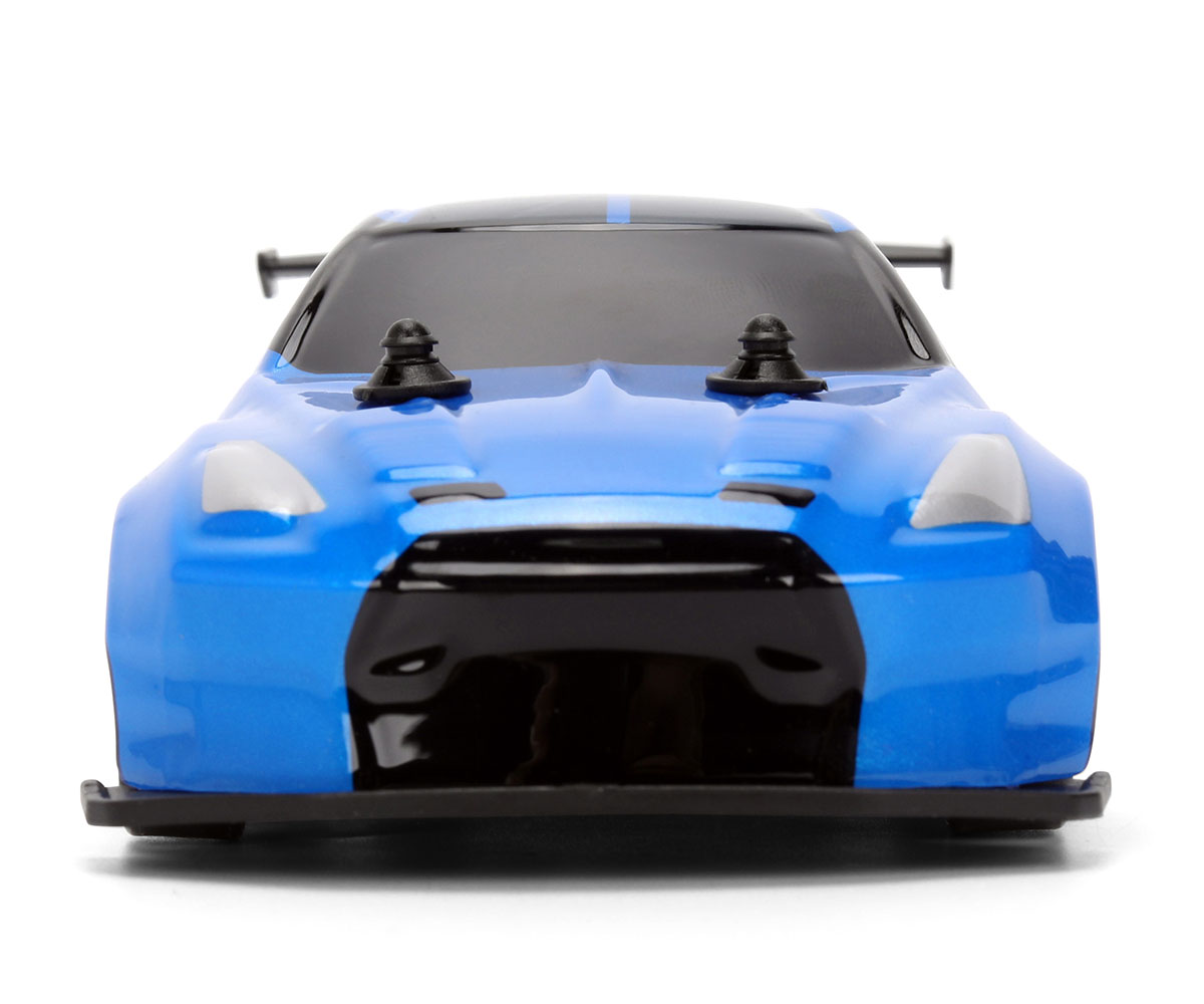 Радиоуправляема дрифт кола Jada Nissan GT-R 2009 1:24, синя