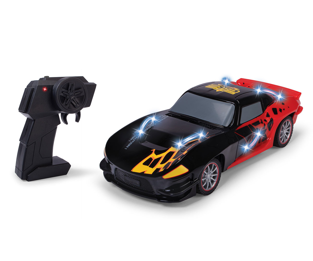 Dickie Toys Нощен фантом – радиоуправляема кола с LED, 20 см