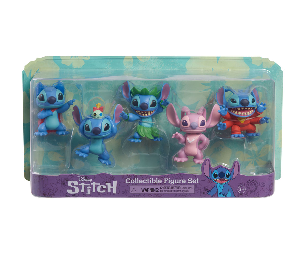 Комплект 5 фигурки Just Play Disney Стич, 7.5 см