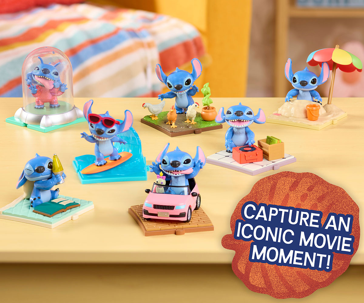 Фигурка изненада Just Play Disney Стич Movie Time, 7.5 см