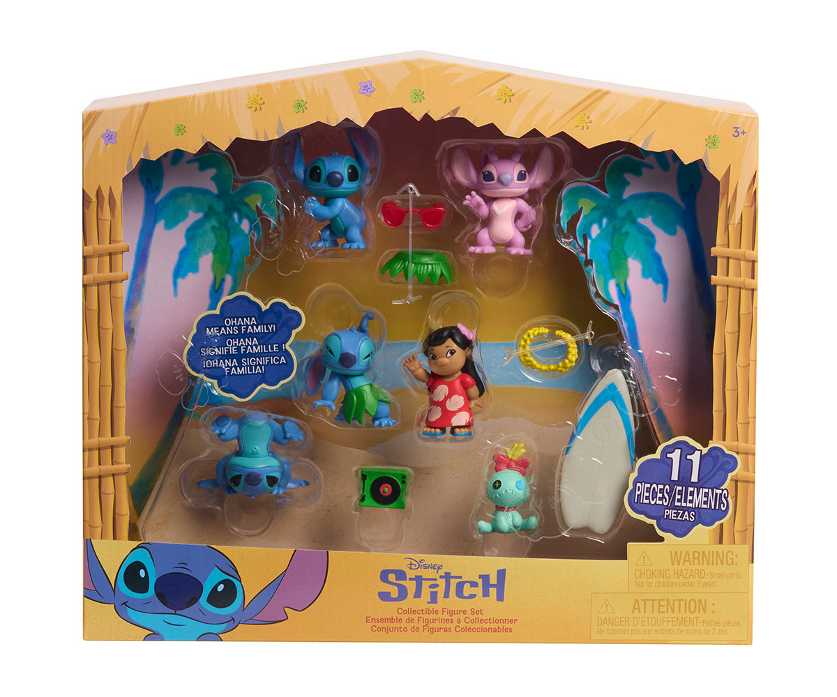 Комплект 6 фигурки Just Play Disney Стич с 5 аксесоара