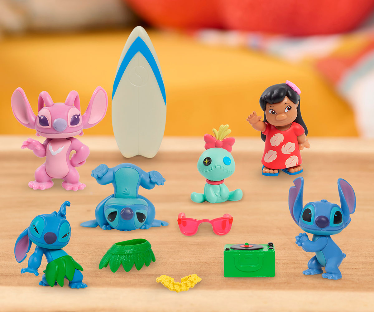 Комплект 6 фигурки Just Play Disney Стич с 5 аксесоара