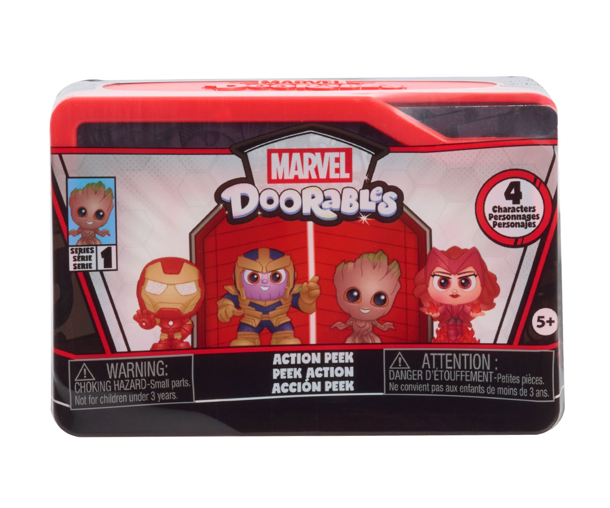 Мини фигурки Marvel Doorables Action Peek, 4 фигурки