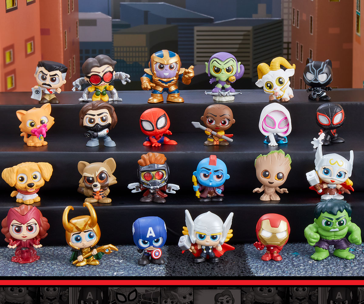 Мини фигурки Marvel Doorables Action Peek, 4 фигурки