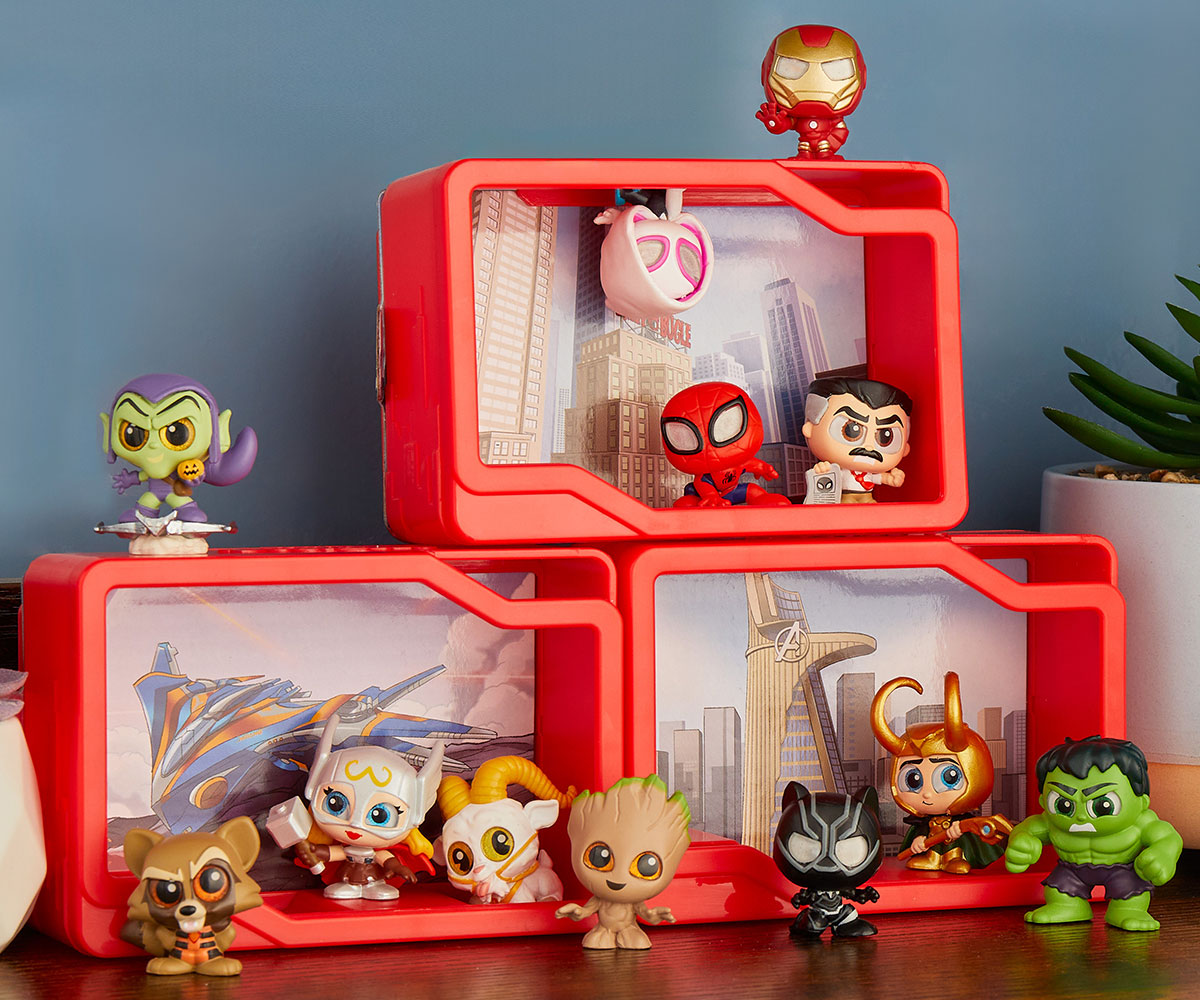 Мини фигурки Marvel Doorables Action Peek, 4 фигурки