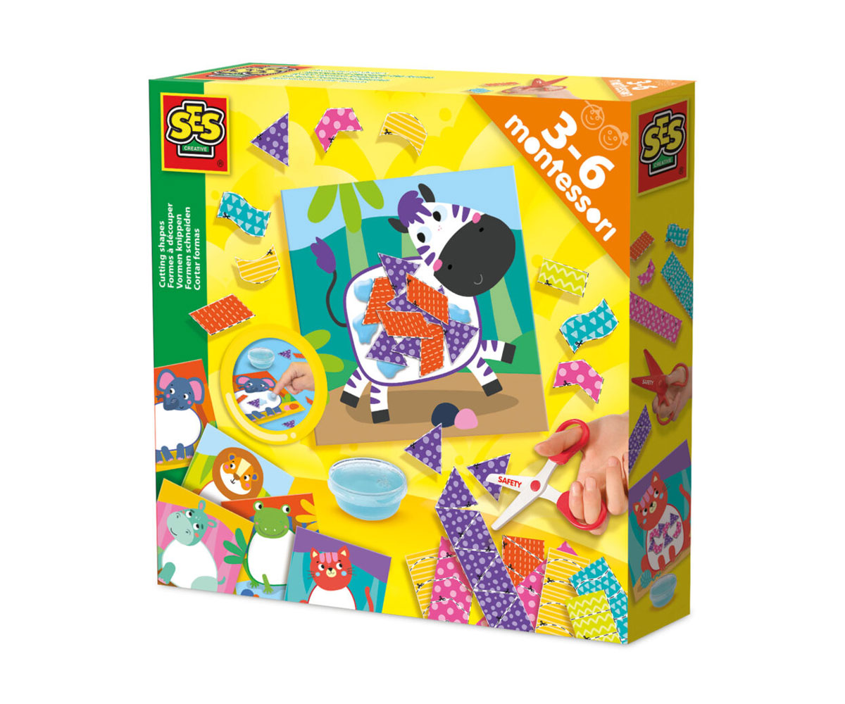Детска ножица SES Creative с меко сцепление, 3–6 г.