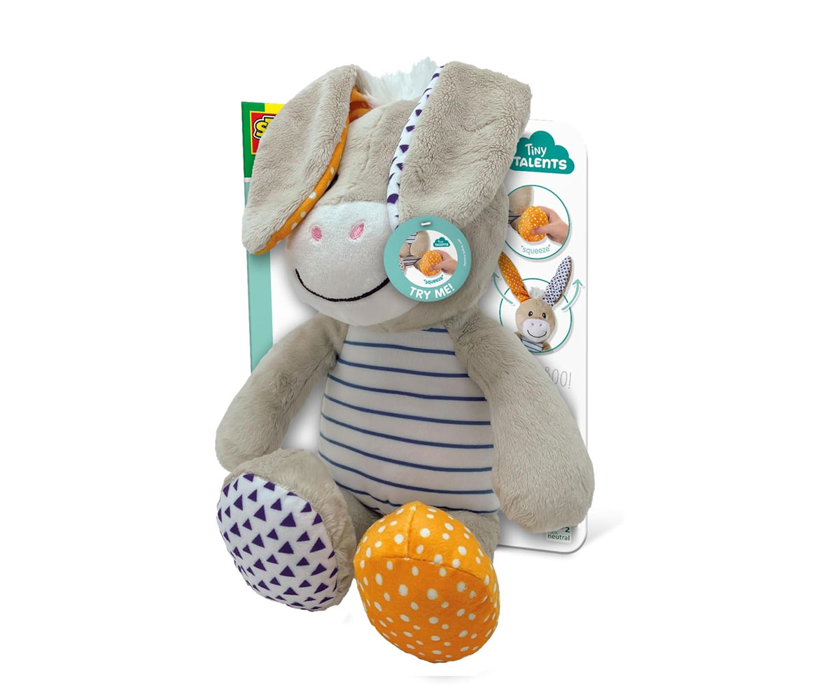 Плюшено магаренце SES Creative Peek-a-boo, 10 м – 3 г.