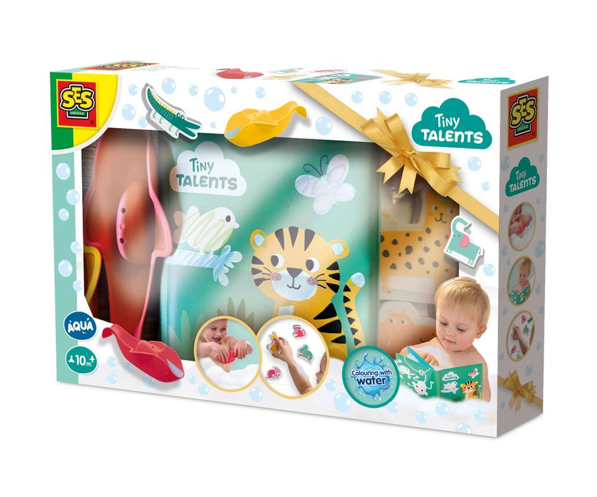 Играчки за баня SES Creative – сафари, 14 фигурки