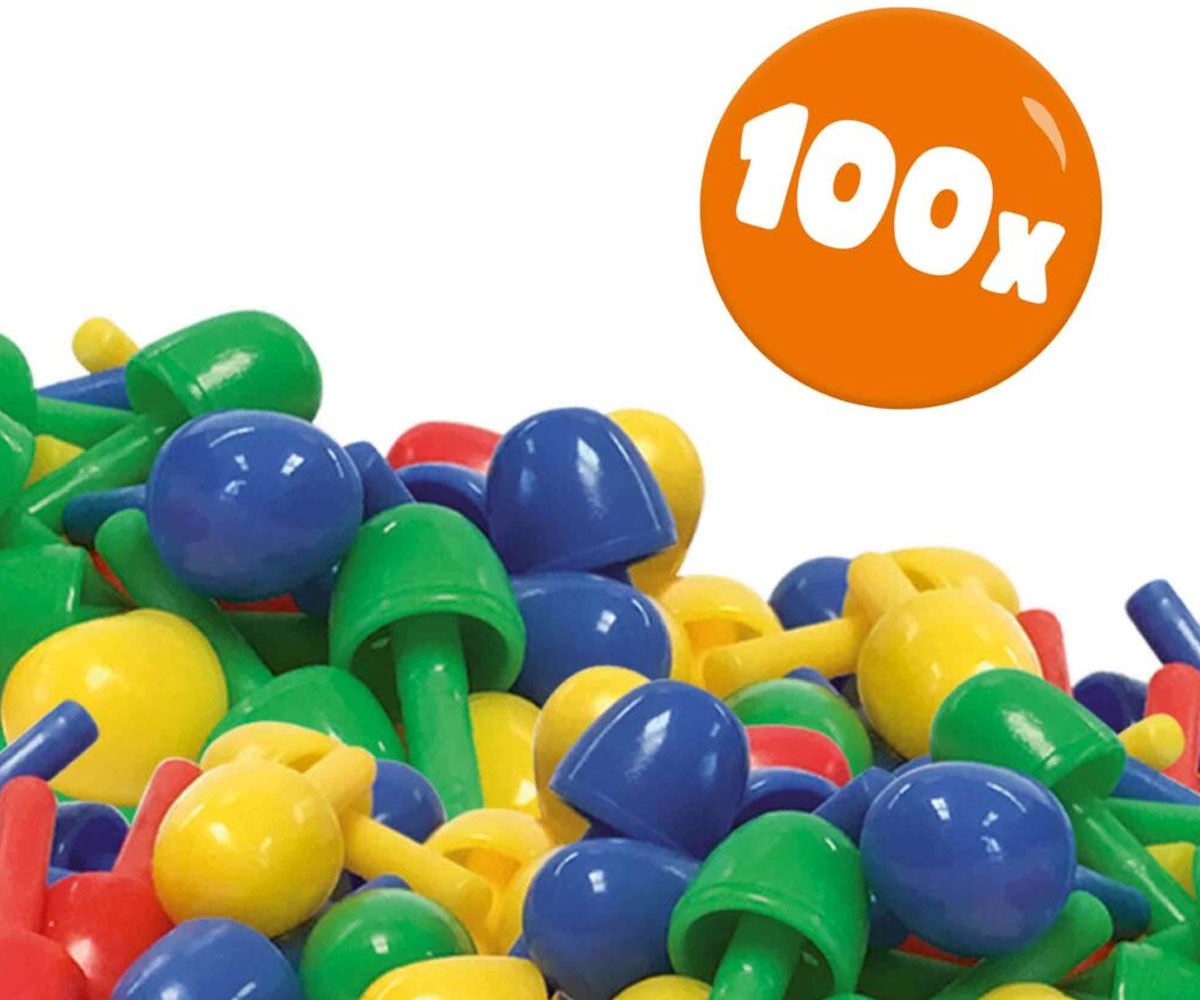 Дъска за мозайка SES Creative 14046 със 100 карфици