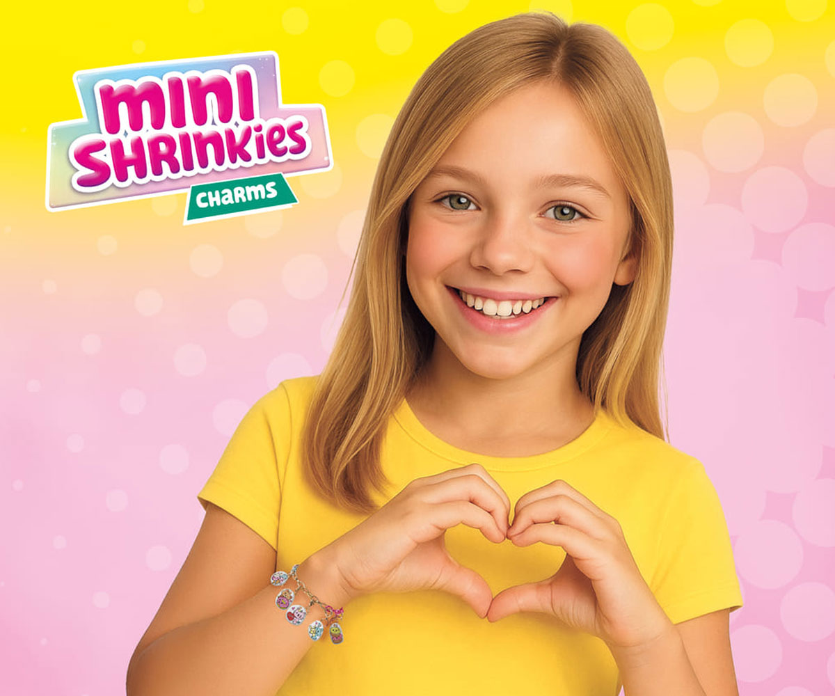 Гривни с талисмани SES Mini Shrinkies Best Friends, 10 талисмана
