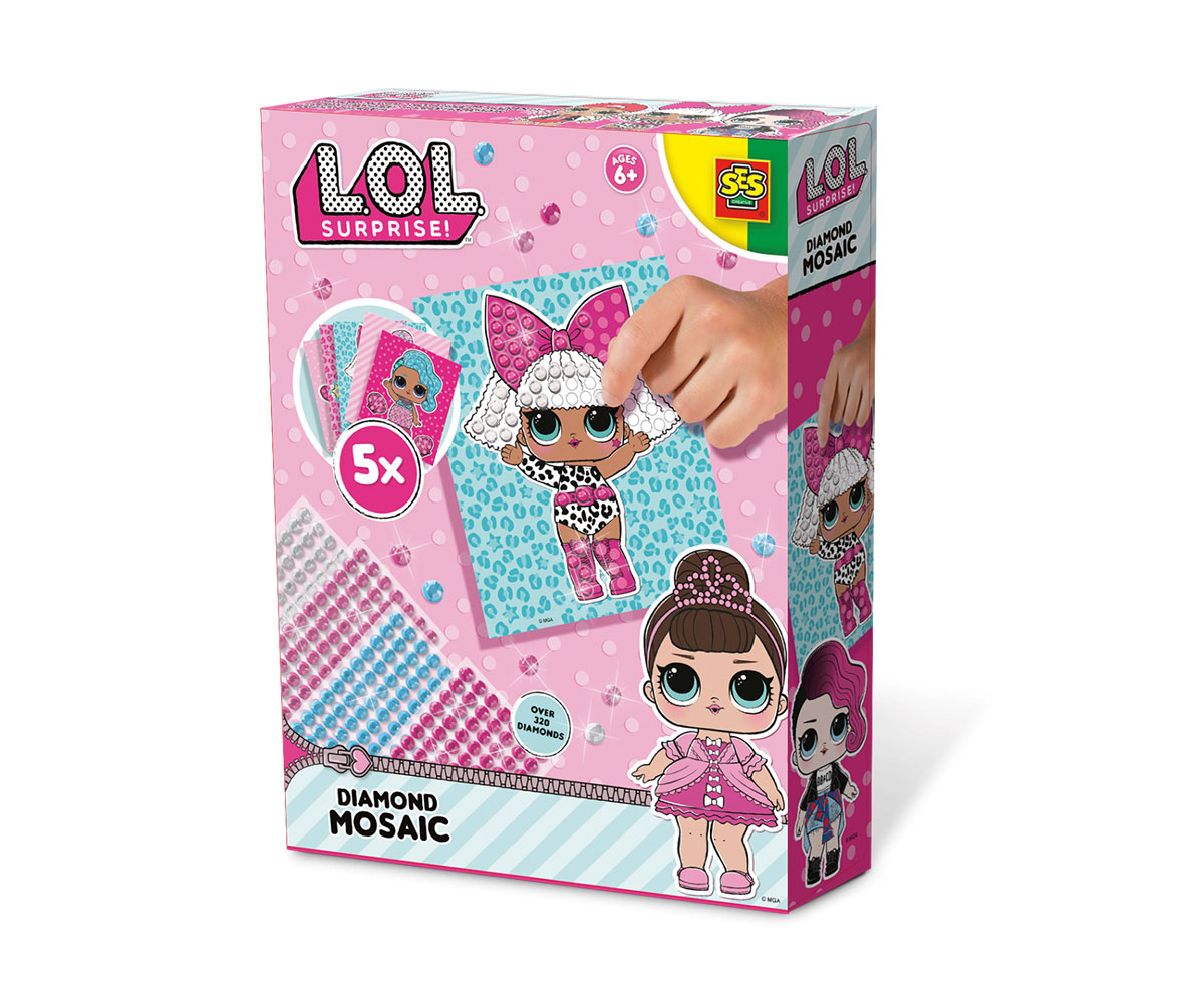 SES L.O.L. мозайка с блестящи камъчета, 5 карти
