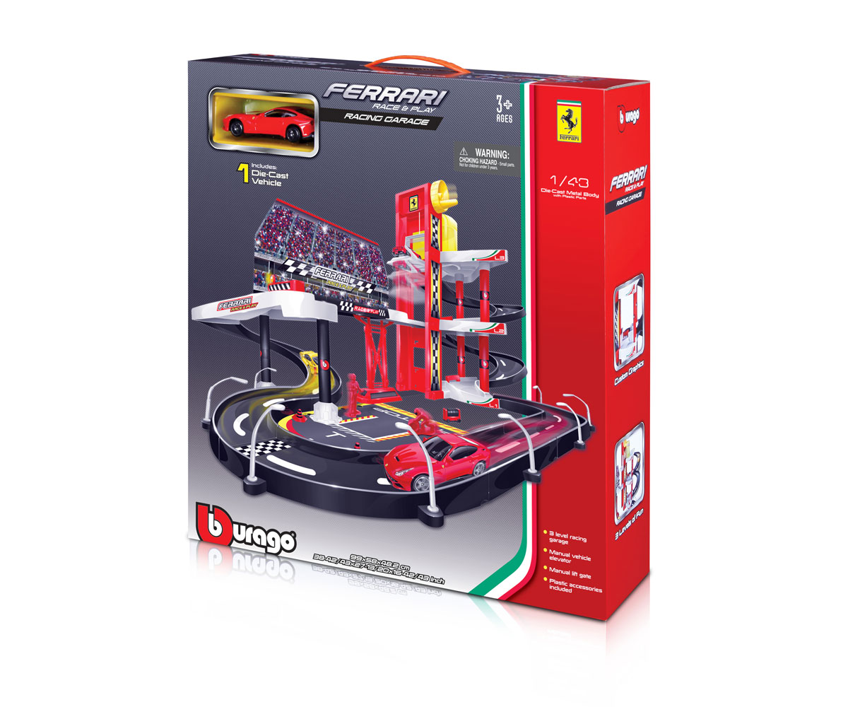 Bburago Ferrari – писта с 2 лупинга и 2 коли 1:43