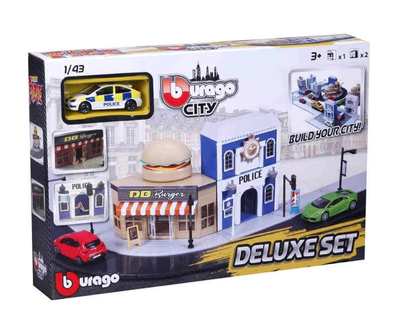 Комплект кръгово кръстовище Bburago Street Fire City 1:43