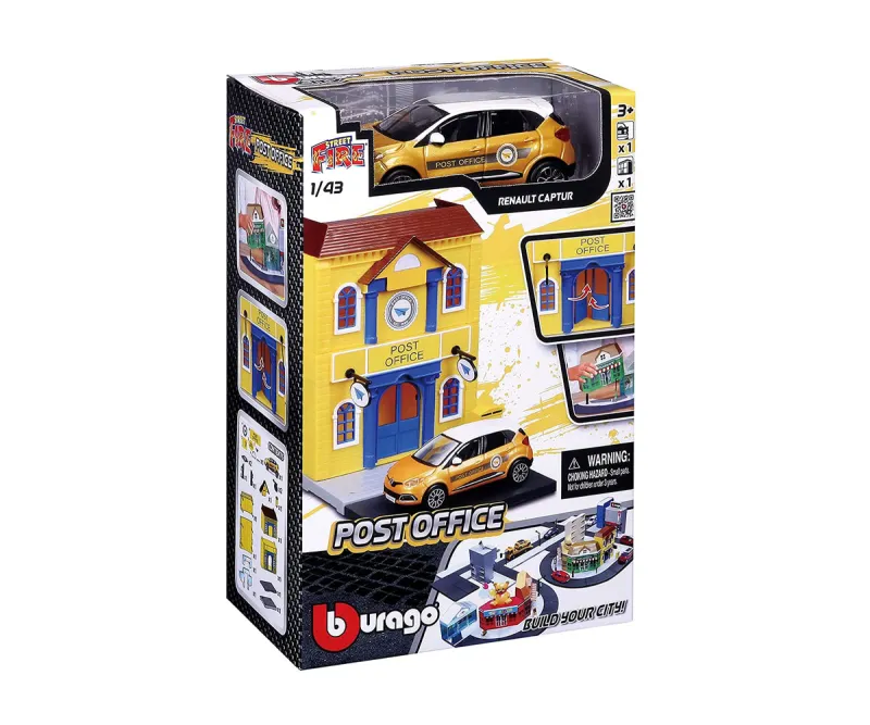 Комплект кръгово кръстовище Bburago Street Fire City 1:43