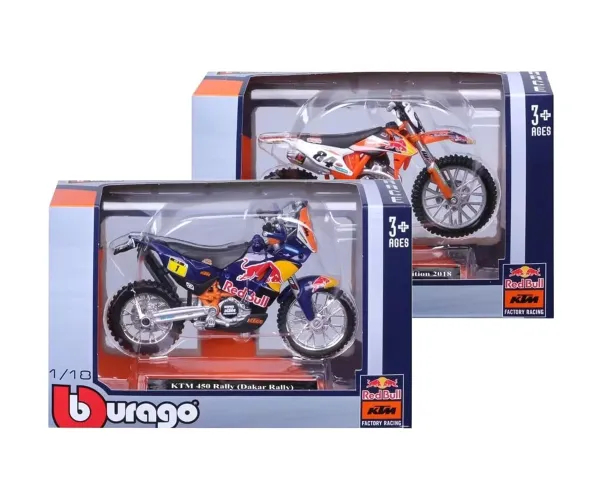 Метален мотоциклет Red Bull KTM Bburago, 1:18