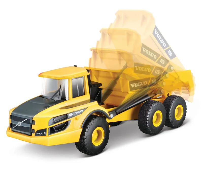 Метален модел на самосвал Volvo A25G Bburago, 1:50