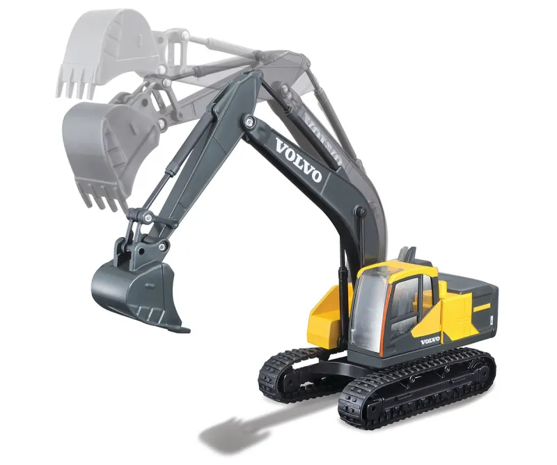 Метален модел на багер Volvo EC220E Bburago, 1:50