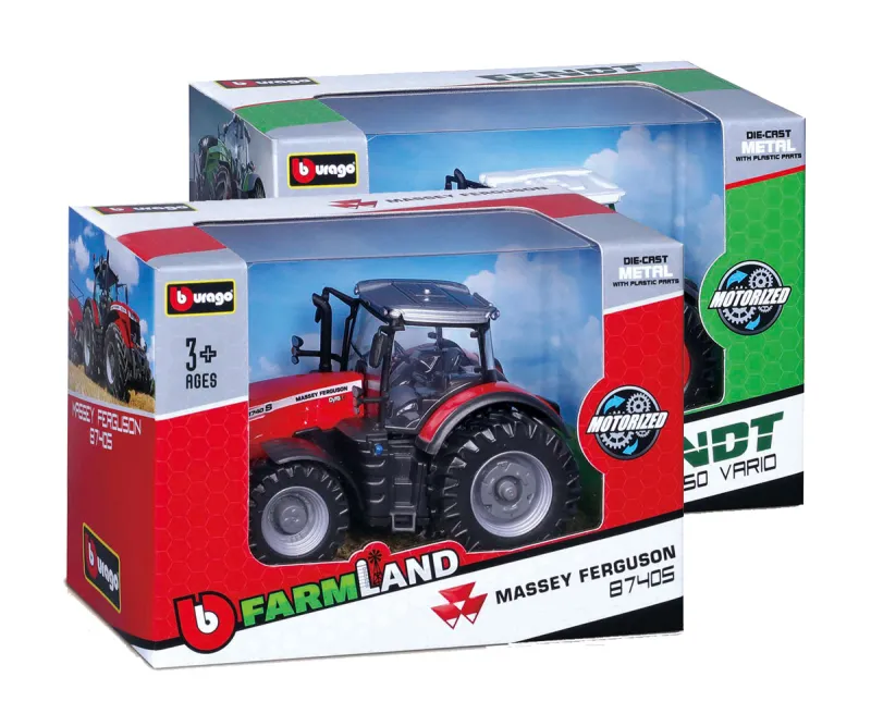 Трактор с ремарке за сено Bburago New Holland Farm 1:32