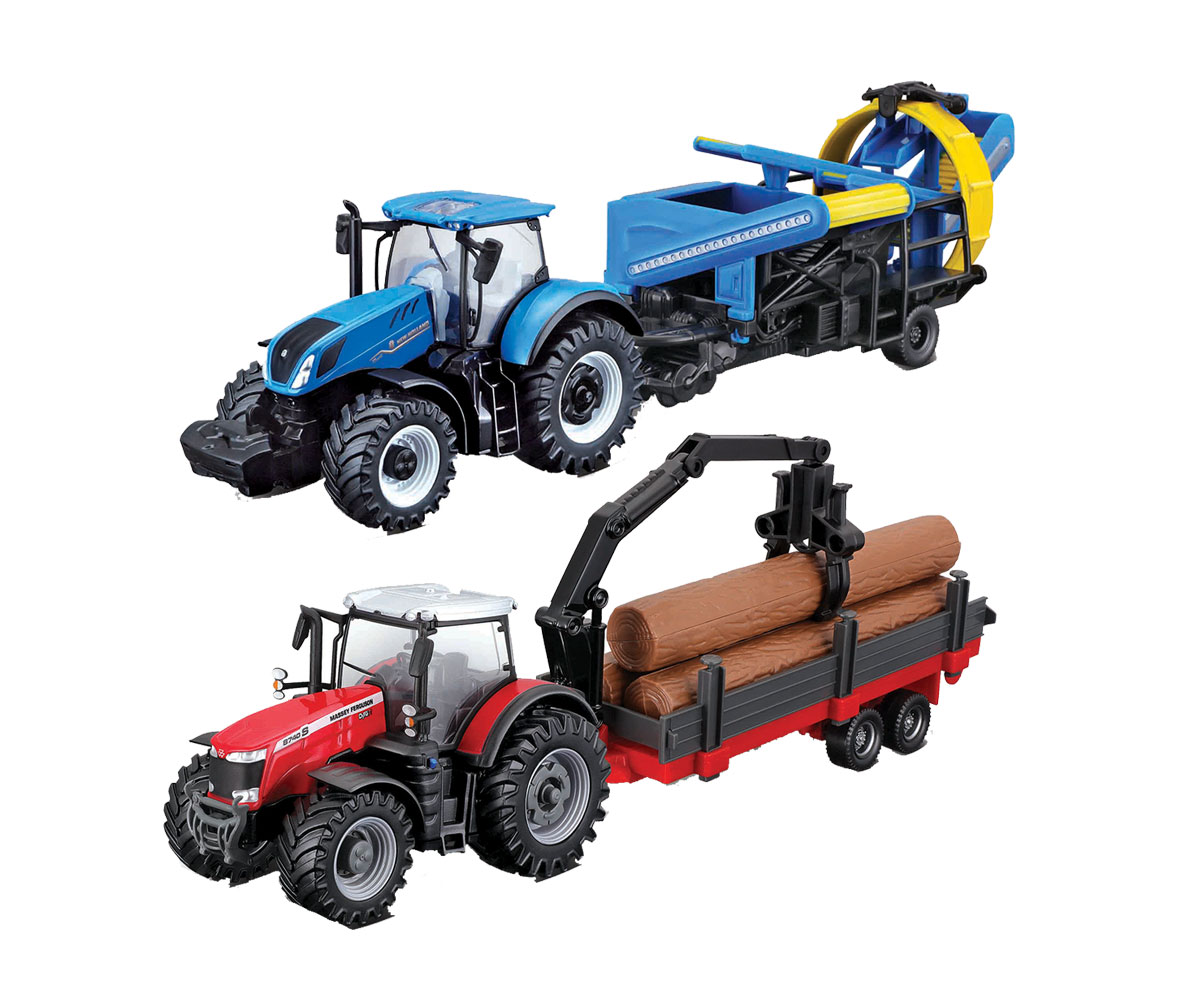 Комплект Bburago Farmland – ферма за добитък с трактор