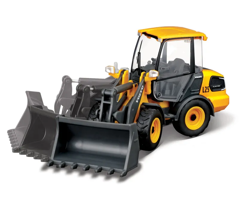 Метален модел Volvo L25 Electric с кофа Bburago, 1:50