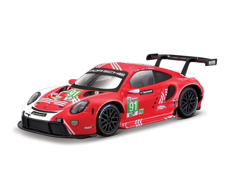 Метален модел Bburago Race Porsche 911 RSR LM 2020 (#91) 1:24
