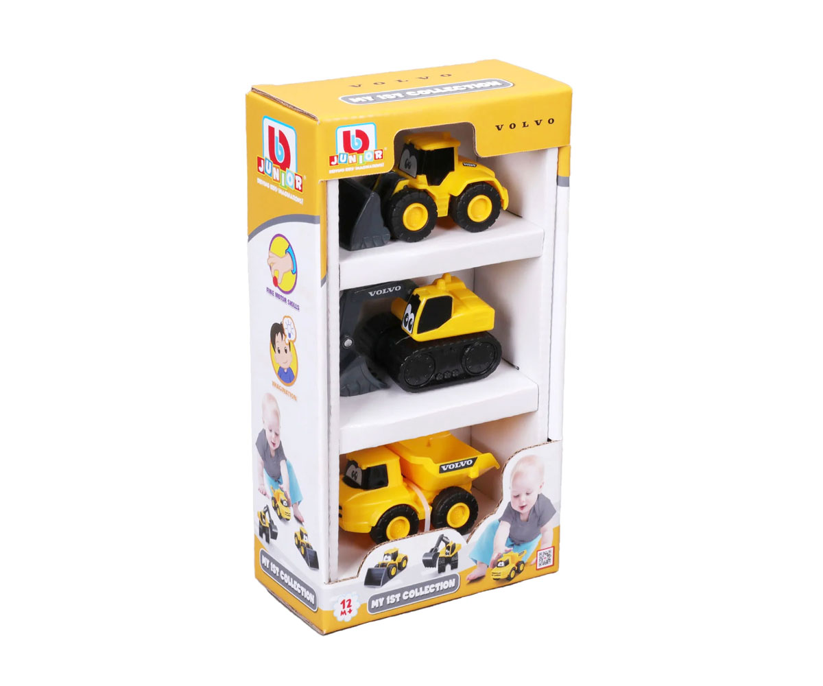 Фермерски трактор Bburago Junior Press & Go, от 9 месеца