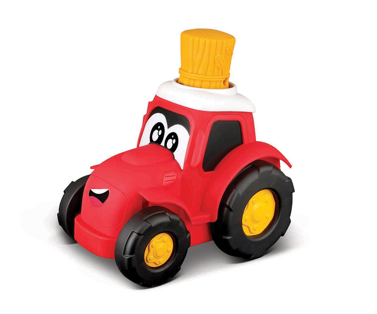 Фермерски трактор Bburago Junior Press & Go, от 9 месеца