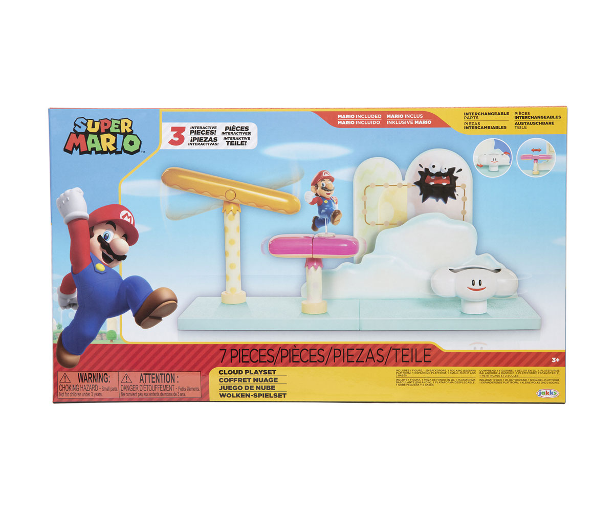 Jakks Pacific Супер Марио – игрален комплект Облак, фигура 6 см