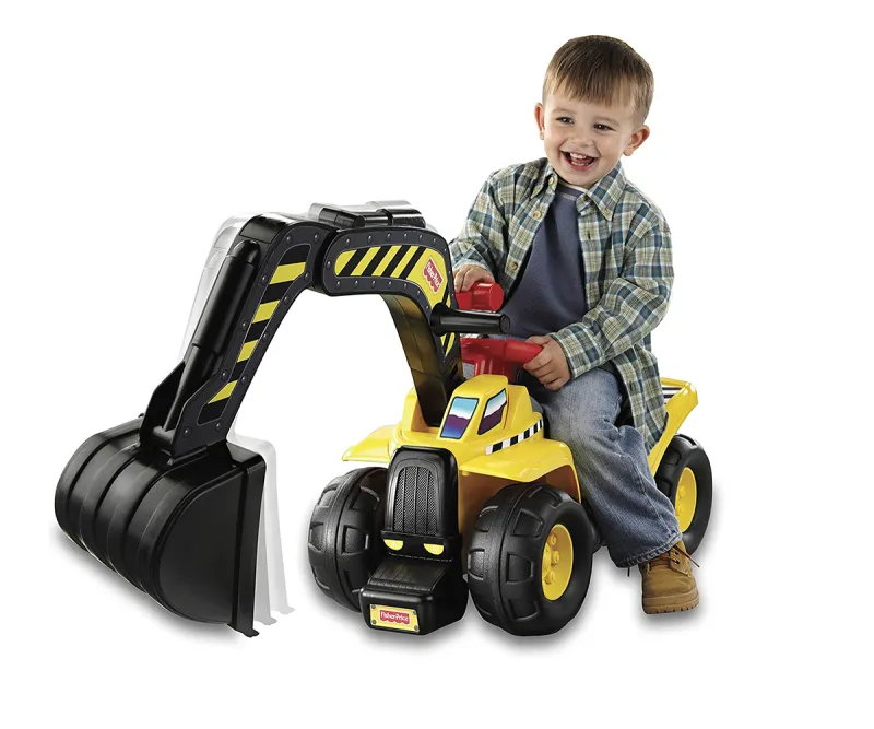 Кола за бутане Jakks Pacific Fisher-Price Екскаватор