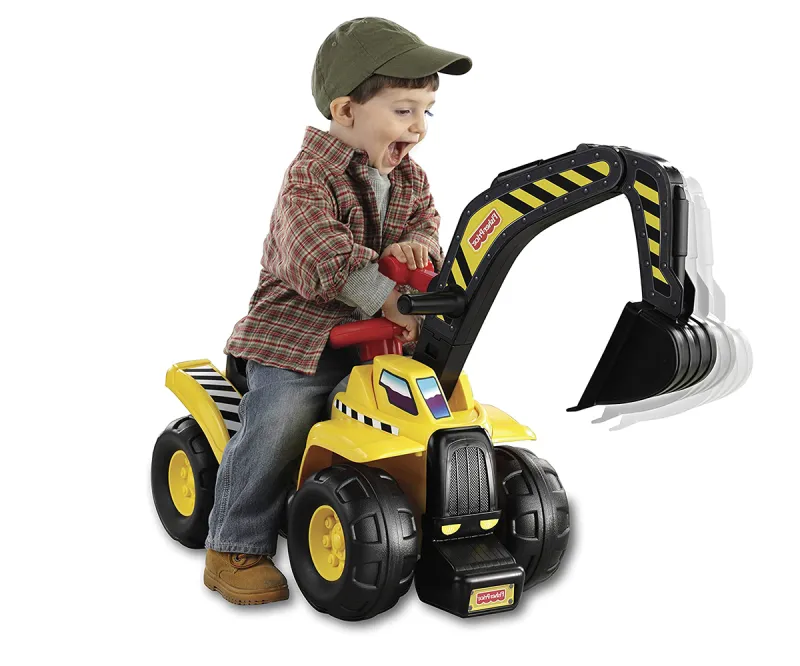 Кола за бутане Jakks Pacific Fisher-Price Екскаватор